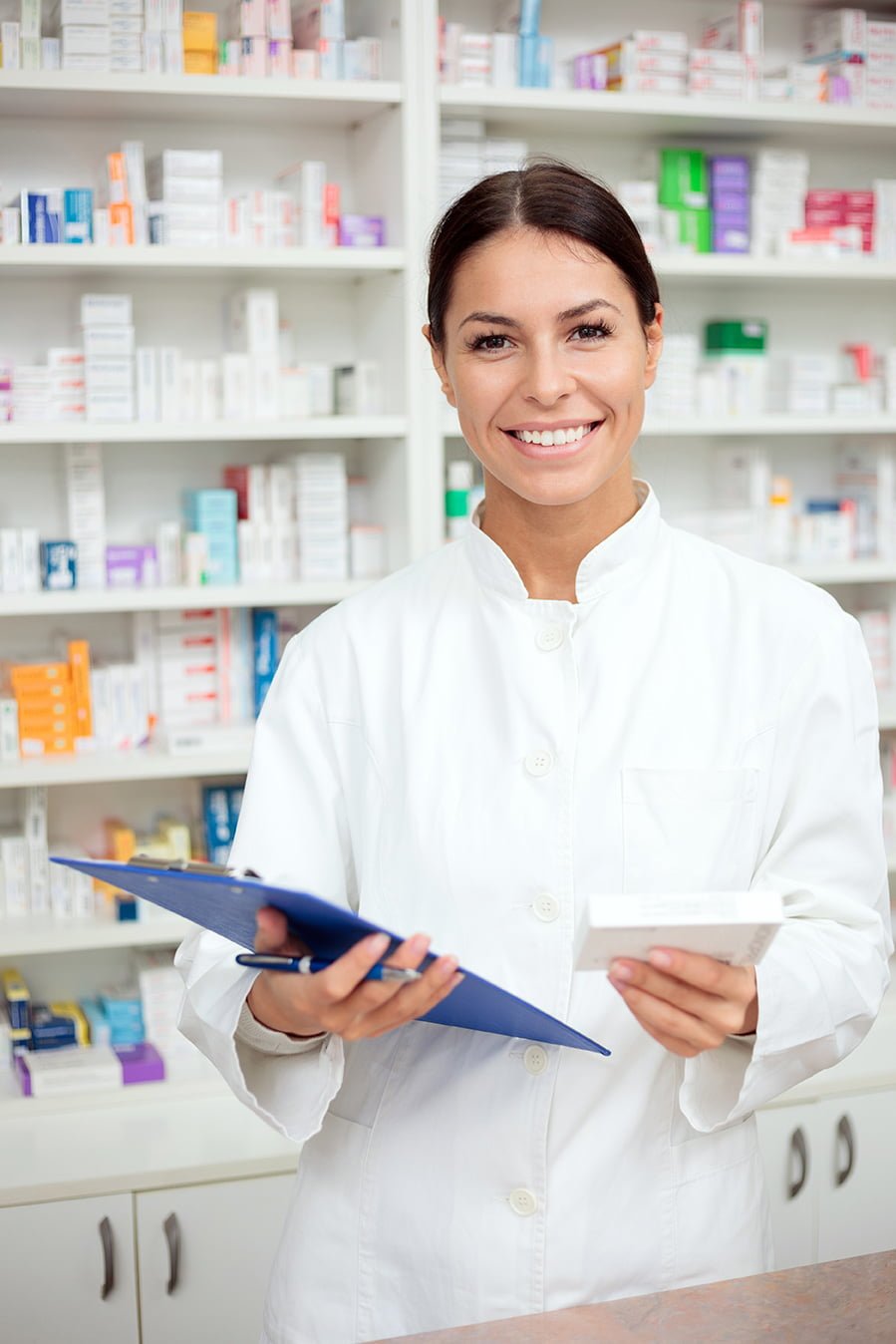 Pharmacist with clipboard